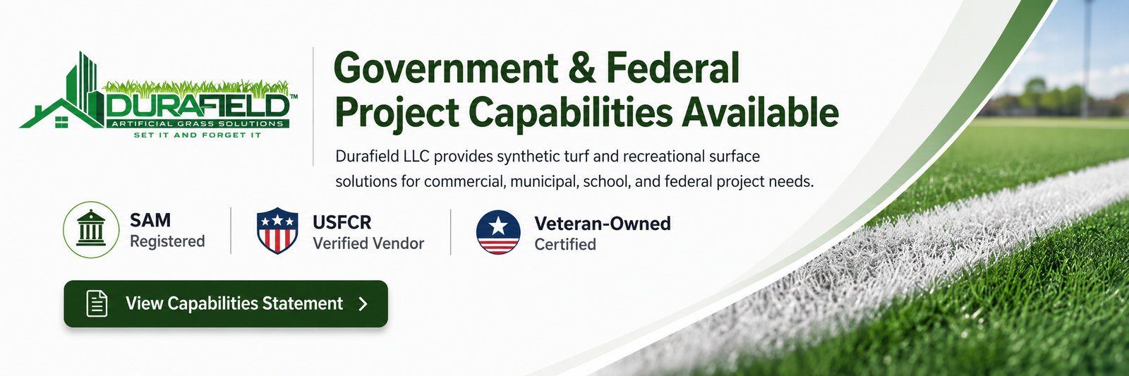 Durafield Government & Federal Project Capabilities